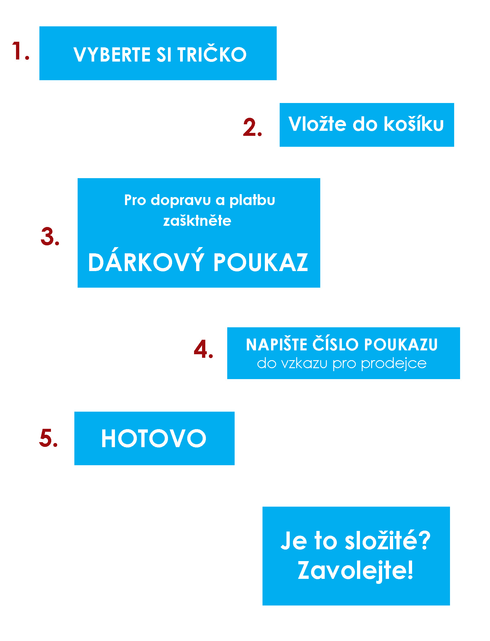 dárkový poukaz černé triko